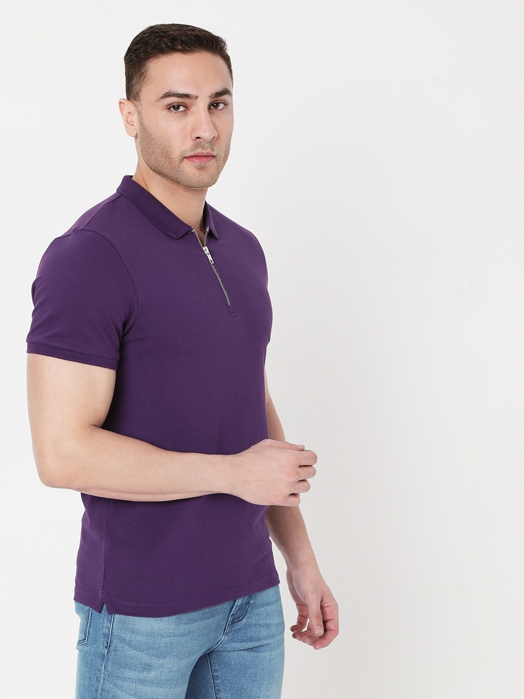 Ralph Slim Fit Polo T-shirt with Zip