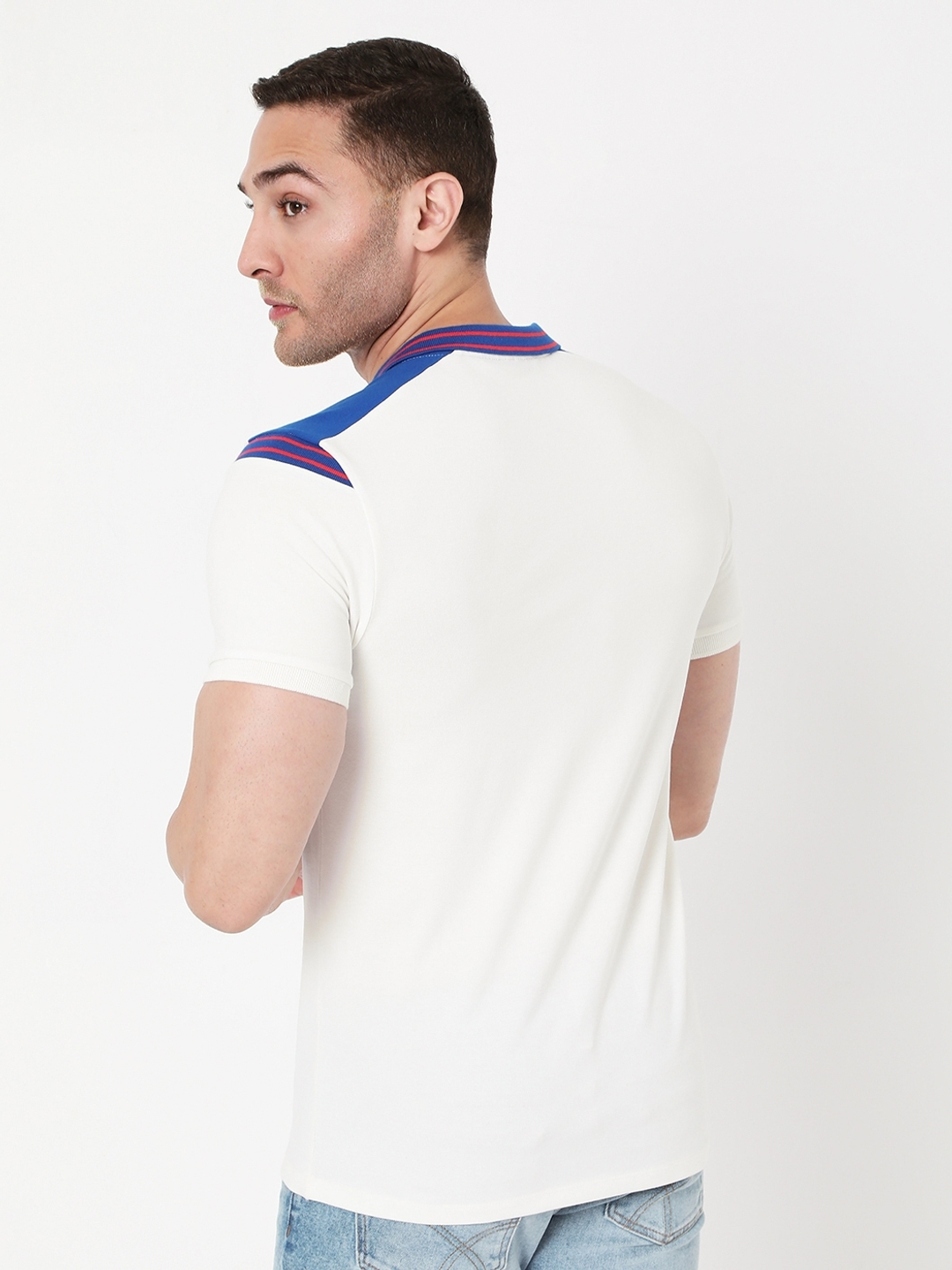 Slim Fit Polo T-shirt with Contrast Detail