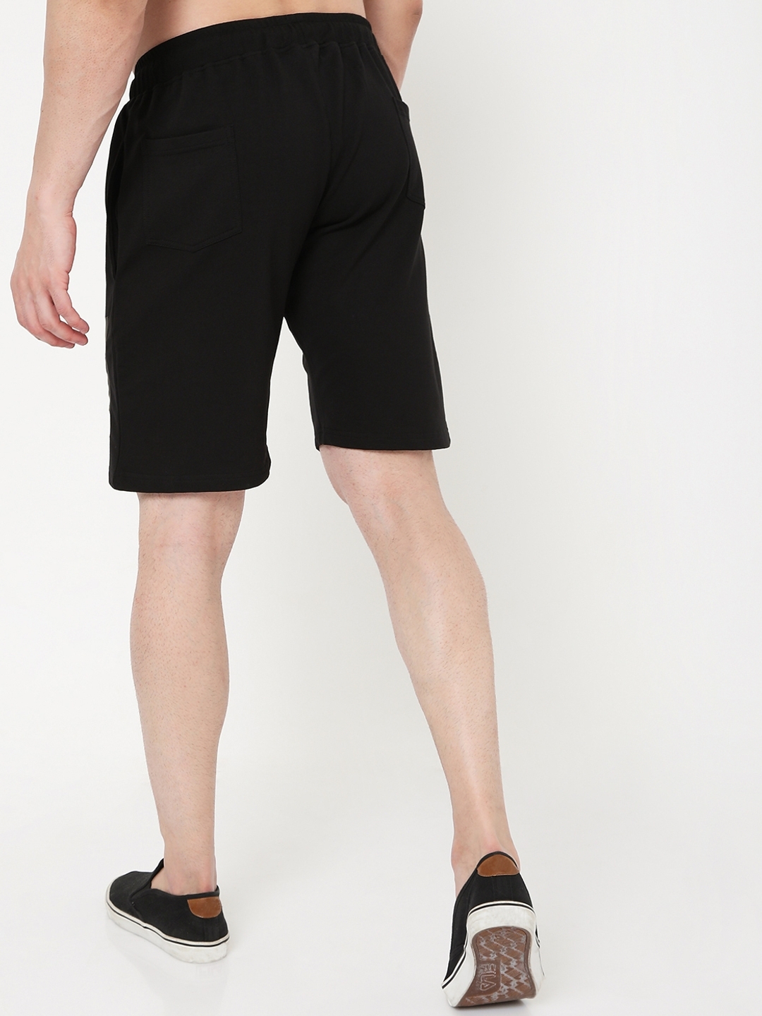 Men's Logo Print Drawstring Shorts with Insert Pockets