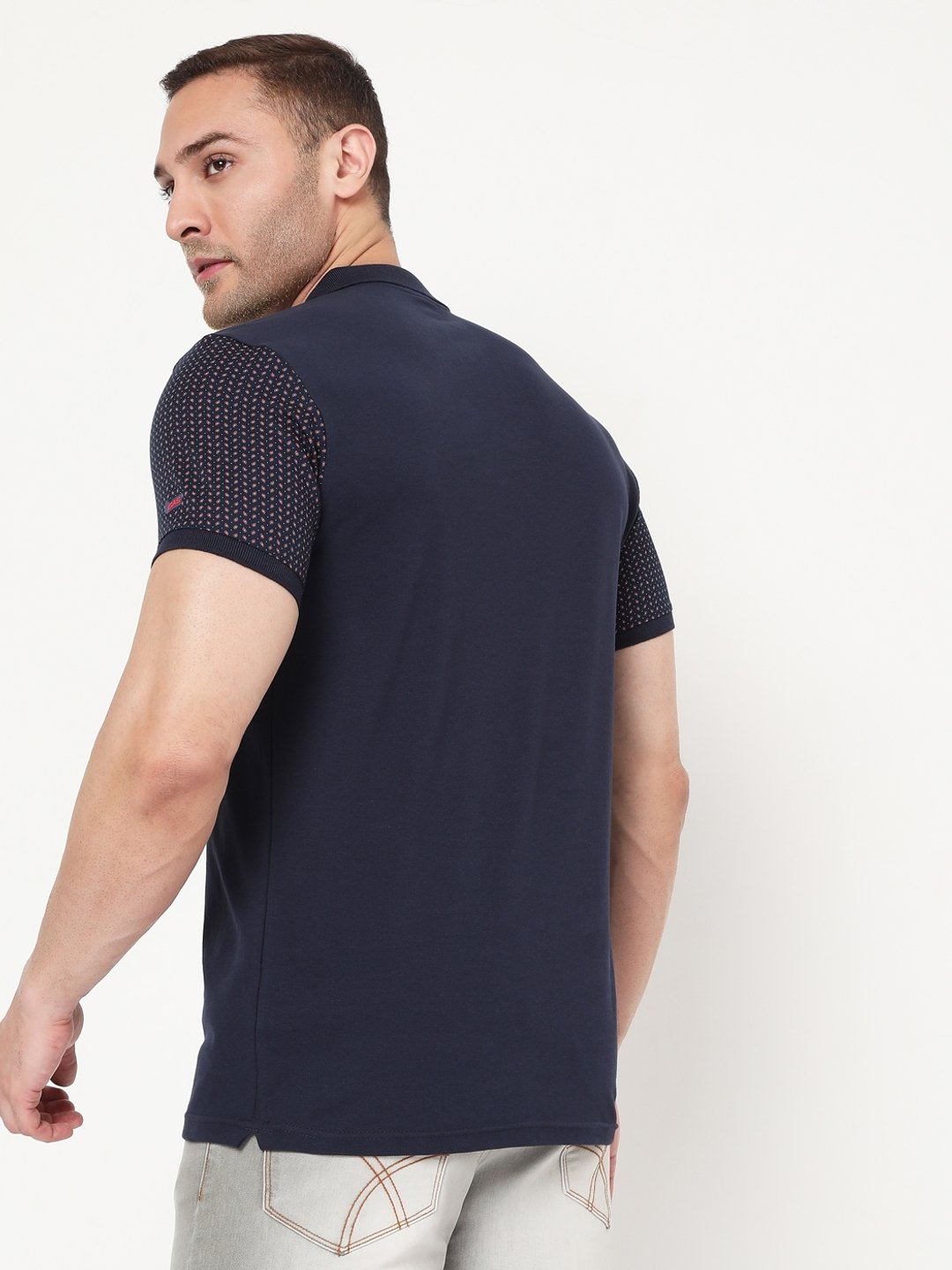 Ralph Slim Fit Polo T-shirt with Printed Yoke