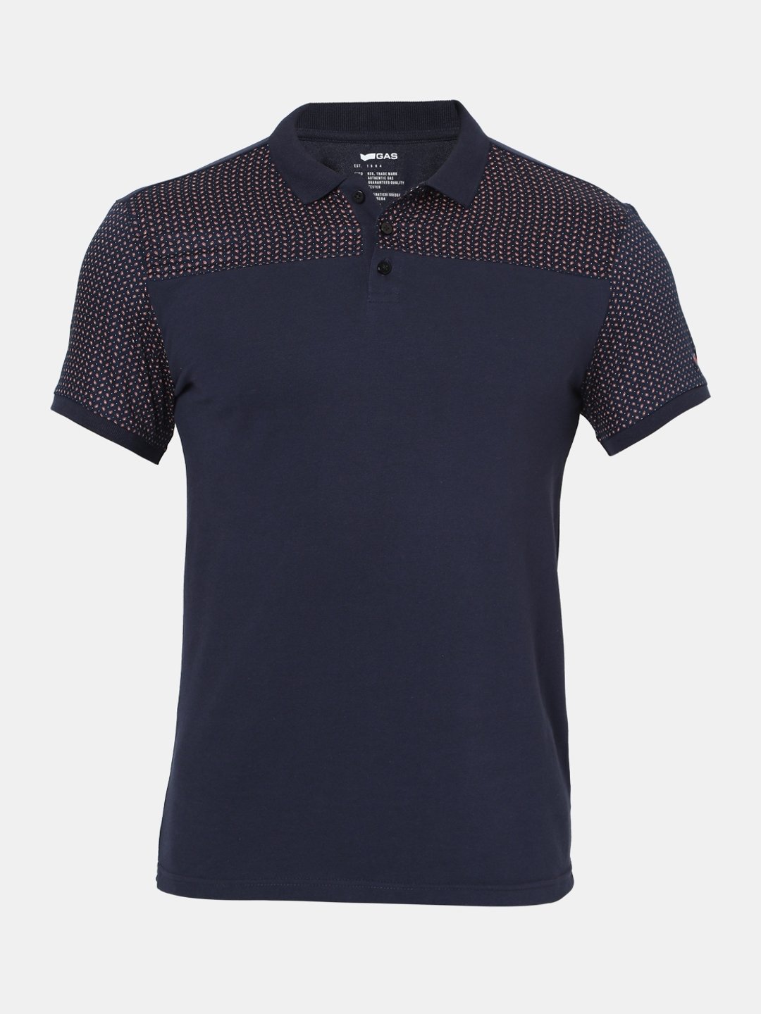 Ralph Slim Fit Polo T-shirt with Printed Yoke