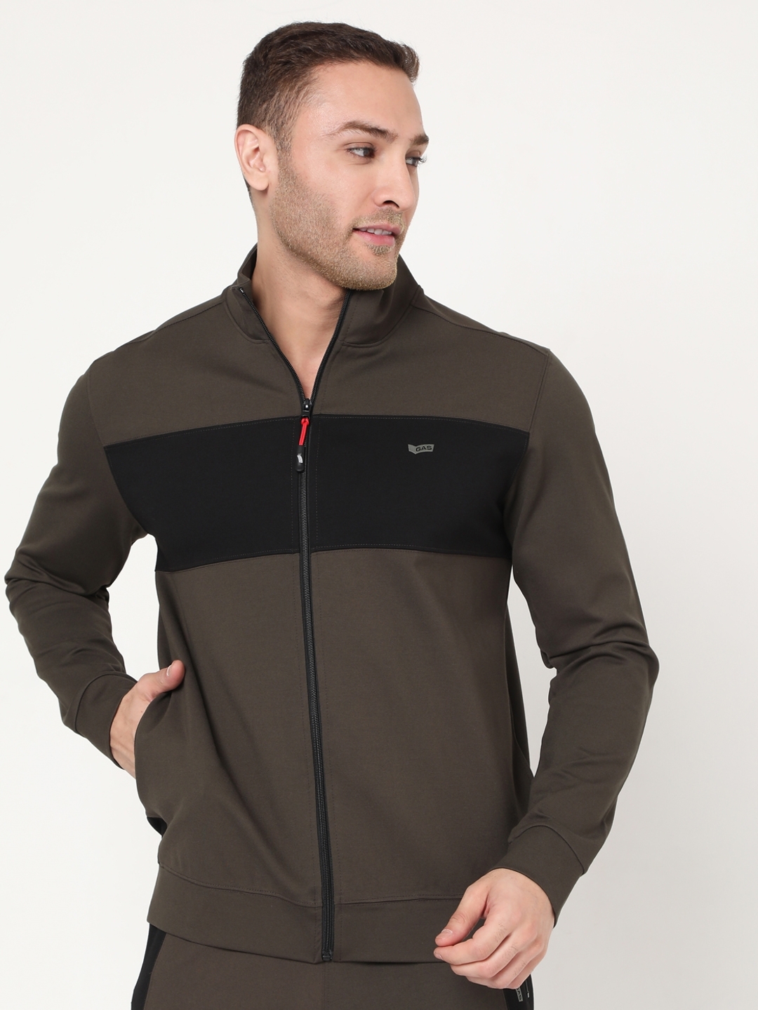 Zippo High-Neck Sweatshirt with Insert Pockets