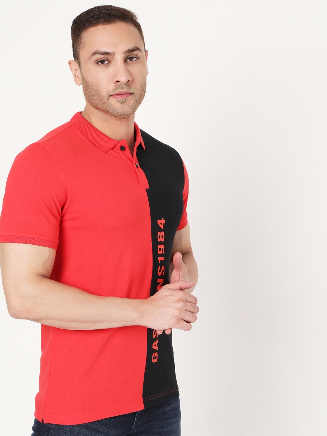 Ralph Colourblock Slim Fit Polo T-shirt with Branding