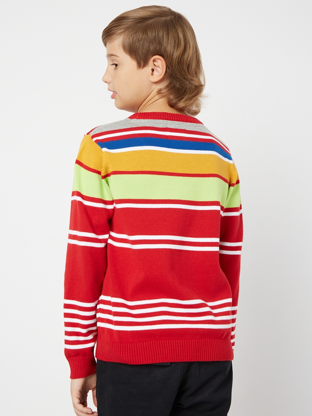 Striped Crew-Neck Sweater