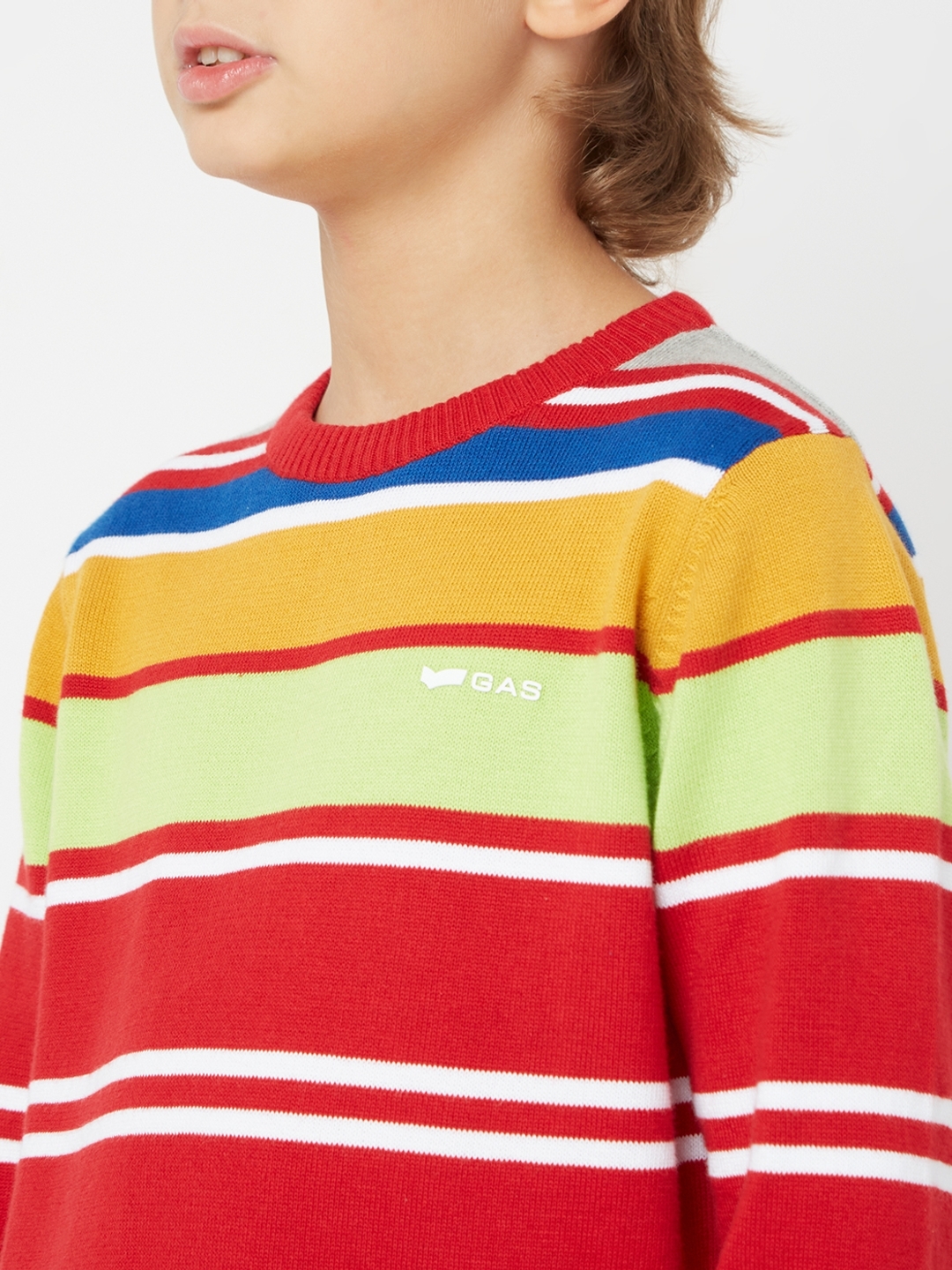 Striped Crew-Neck Sweater