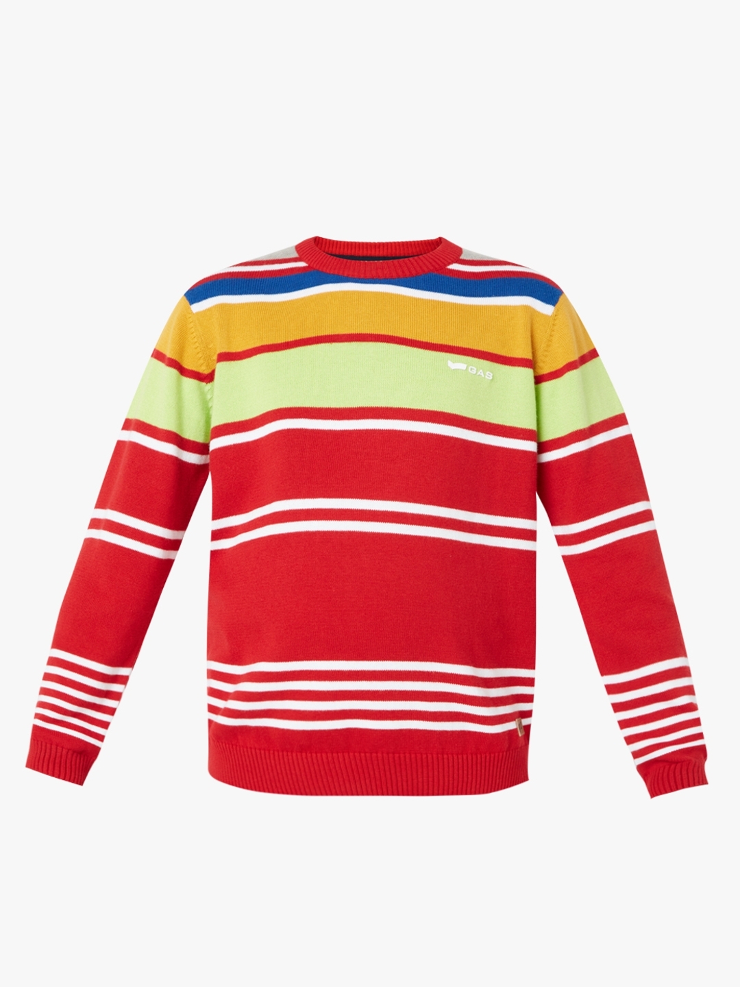 Striped Crew-Neck Sweater