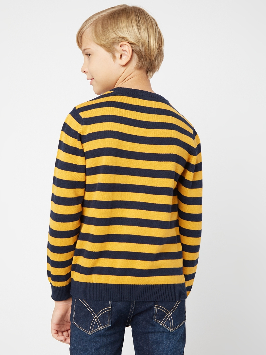 Striped Crew-Neck Sweater