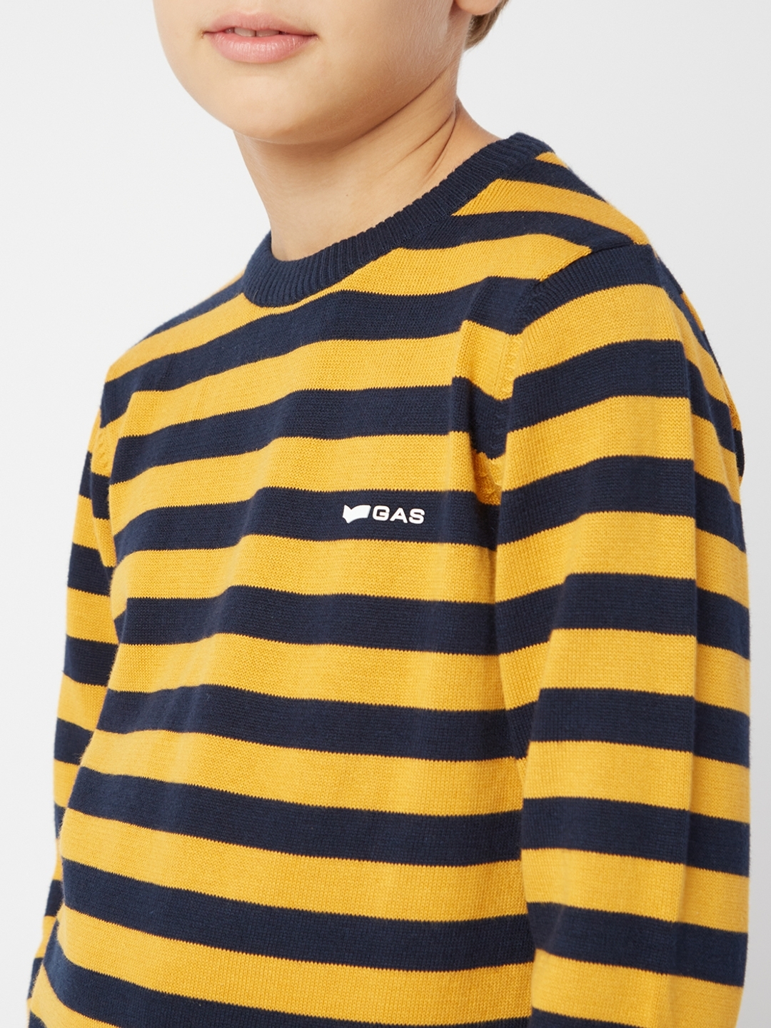 Striped Crew-Neck Sweater