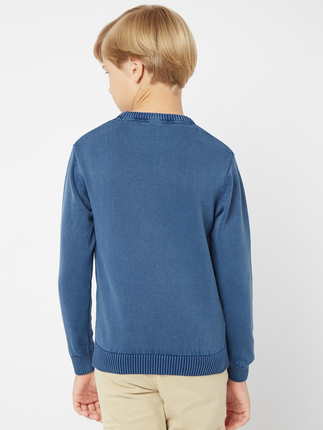 Erie Indigo Blue Crew-Neck Sweater