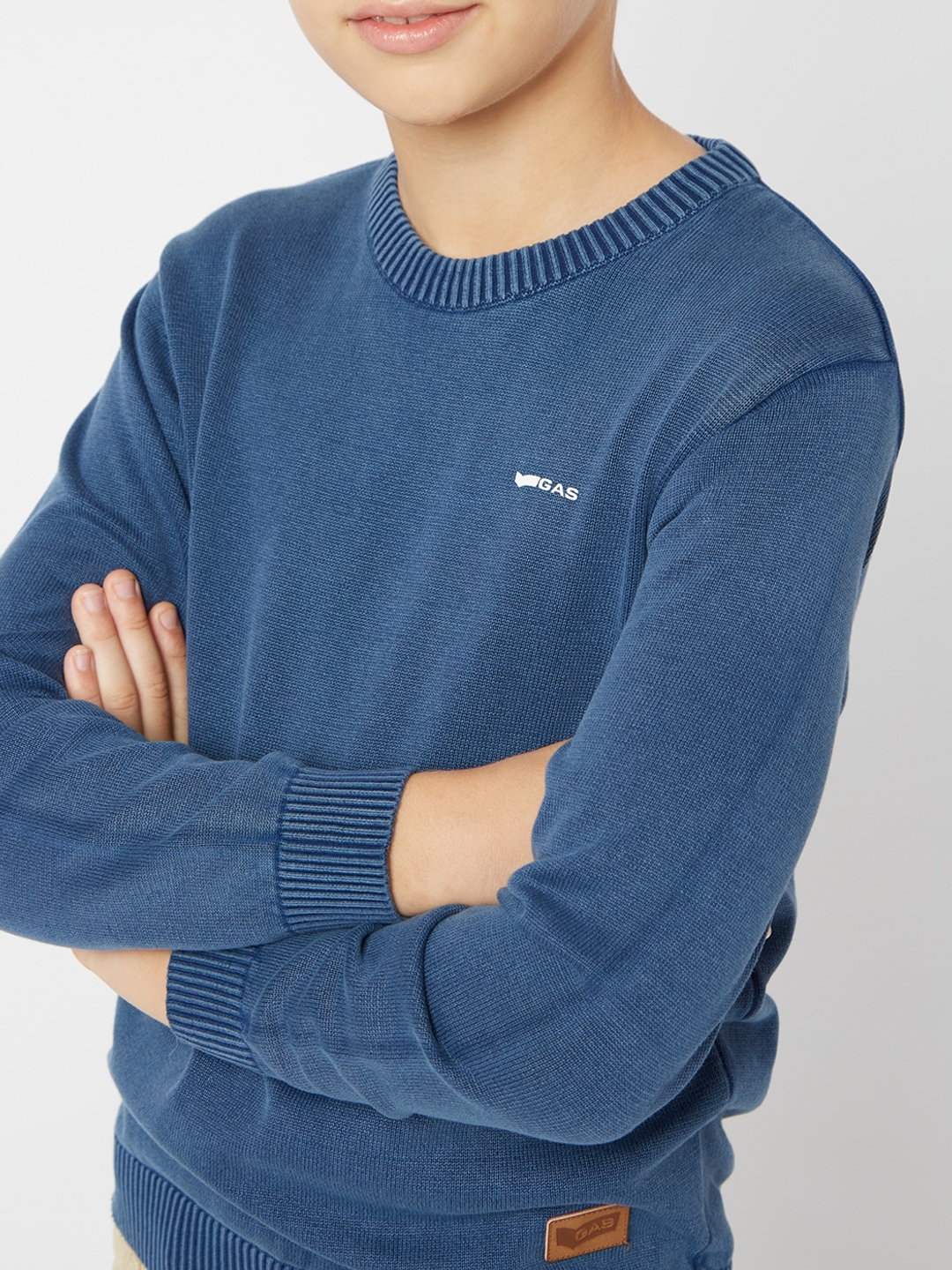 Erie Indigo Blue Crew-Neck Sweater