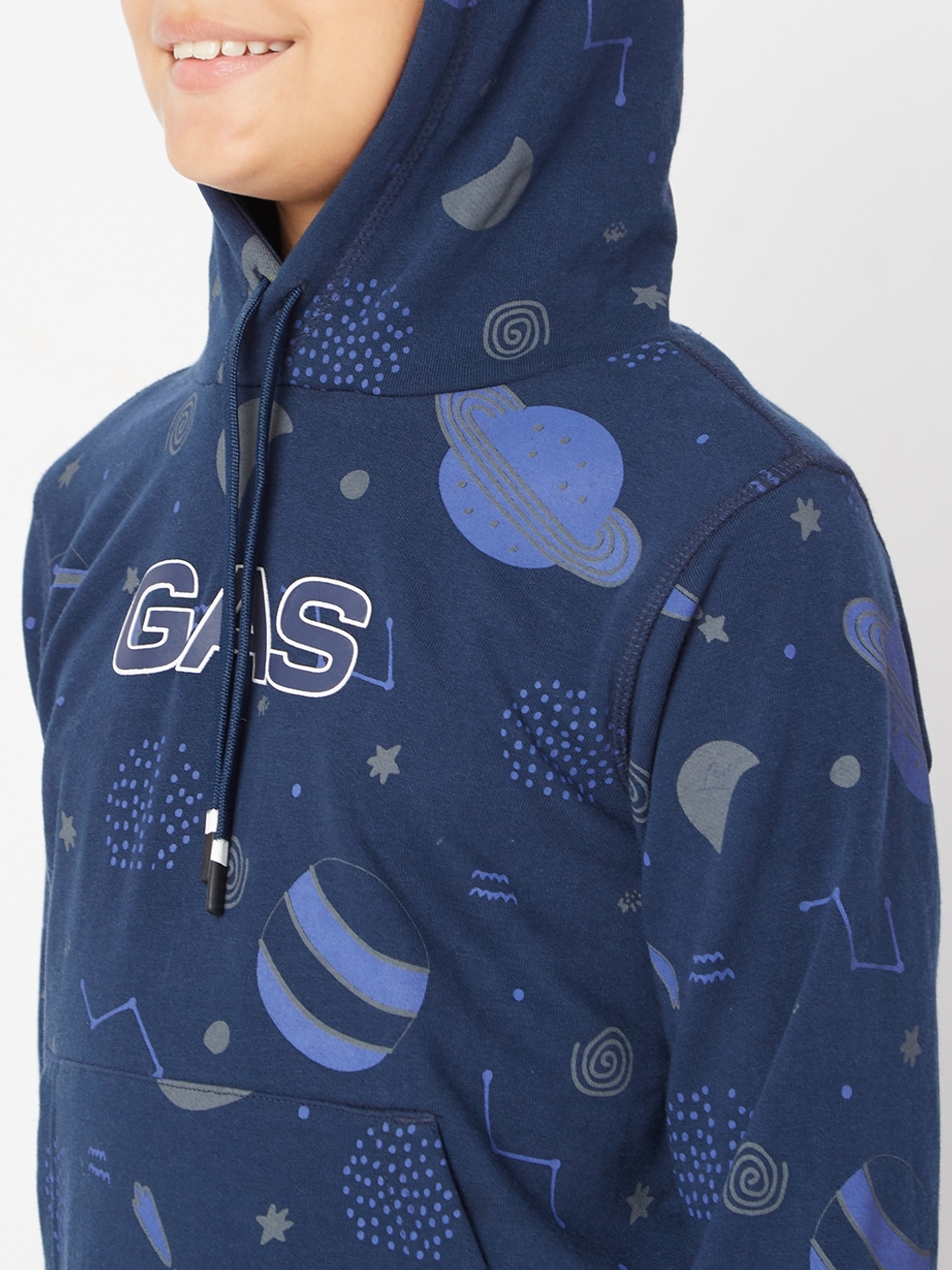 Sven Printed Hoodie with Kangaroo Pocket