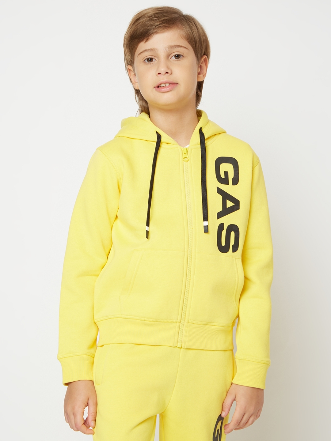 Sven Logo Print Zip-Front Hoodie