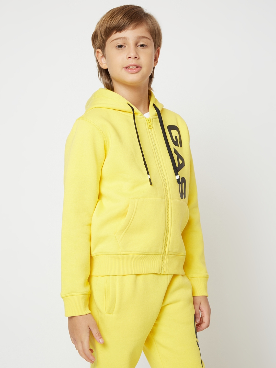 Sven Logo Print Zip-Front Hoodie