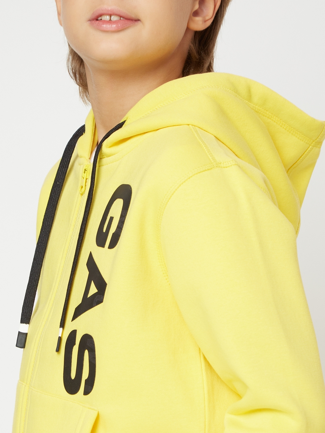 Sven Logo Print Zip-Front Hoodie