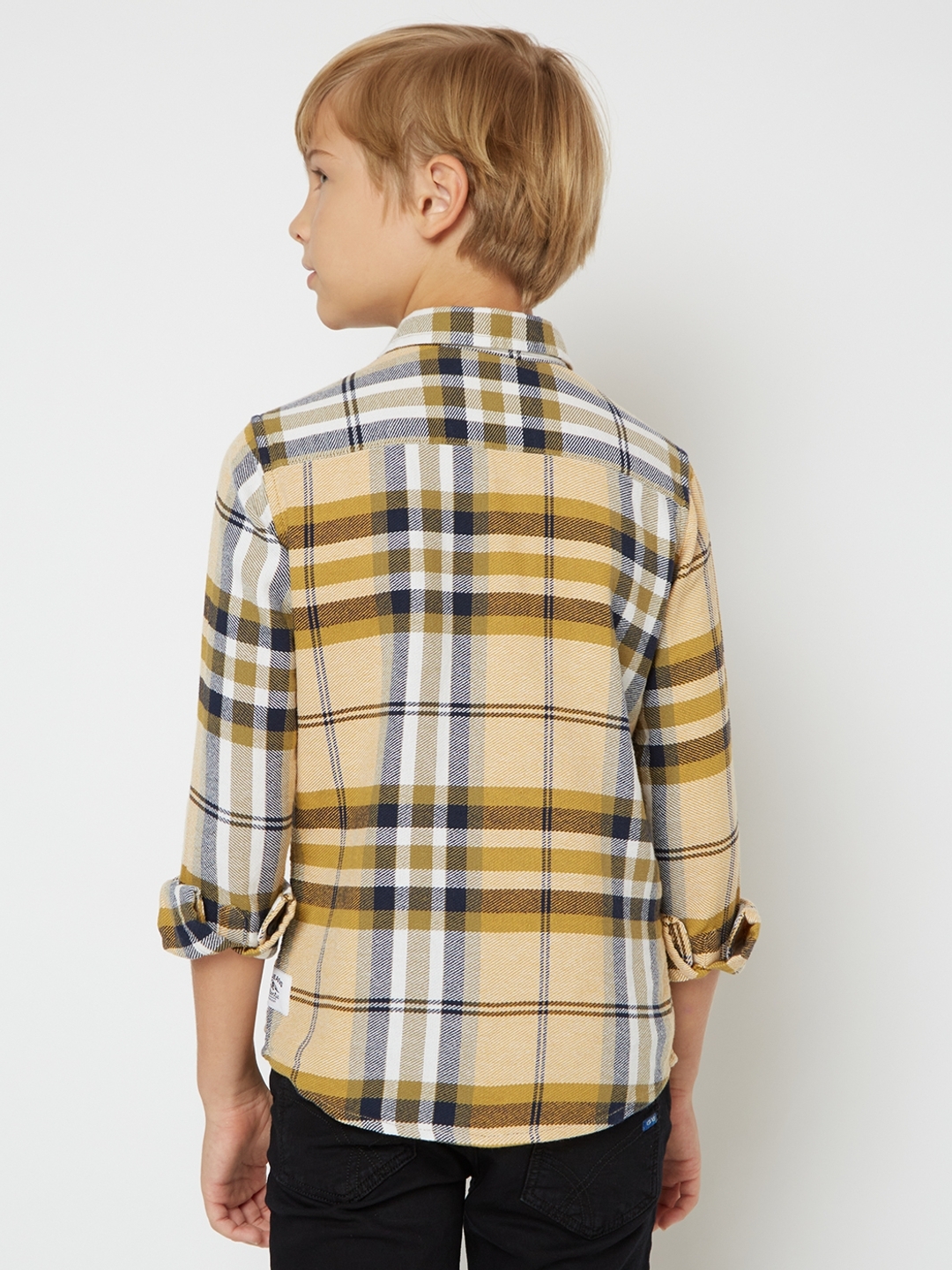 Lanzo Plaid Shirt with Spread Collar