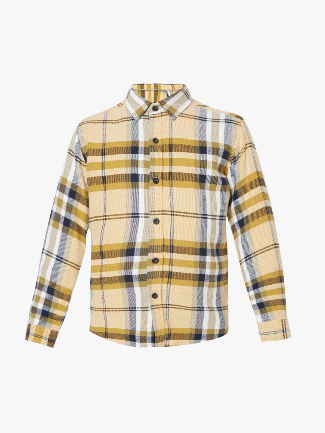 Lanzo Plaid Shirt with Spread Collar