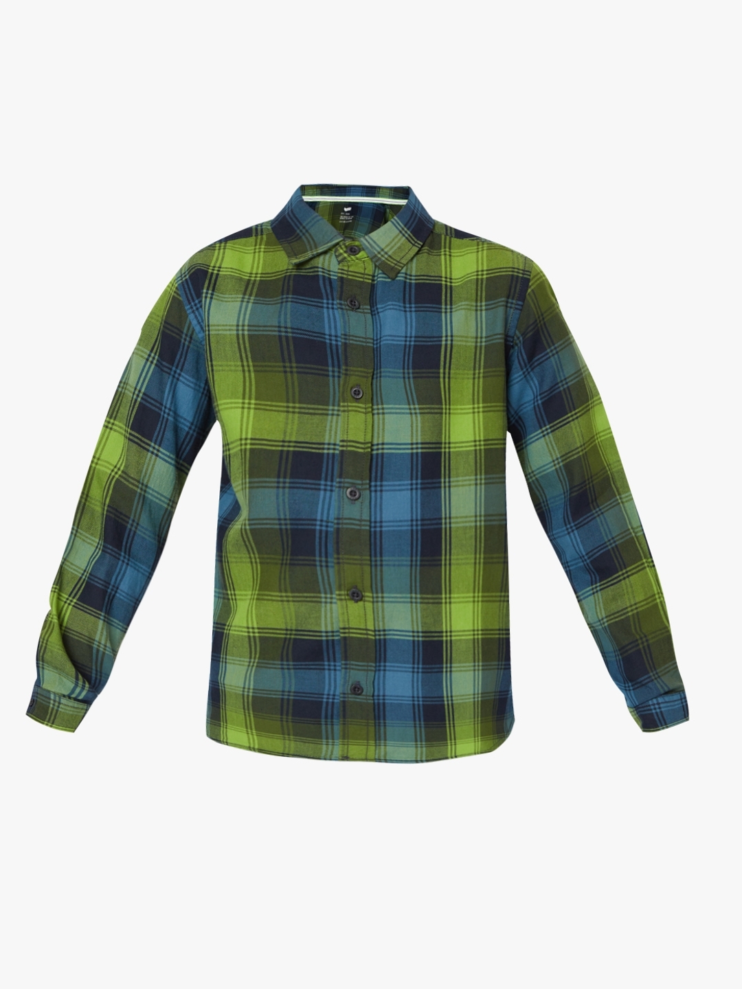 Lanzo Checked Shirt with Spread Collar