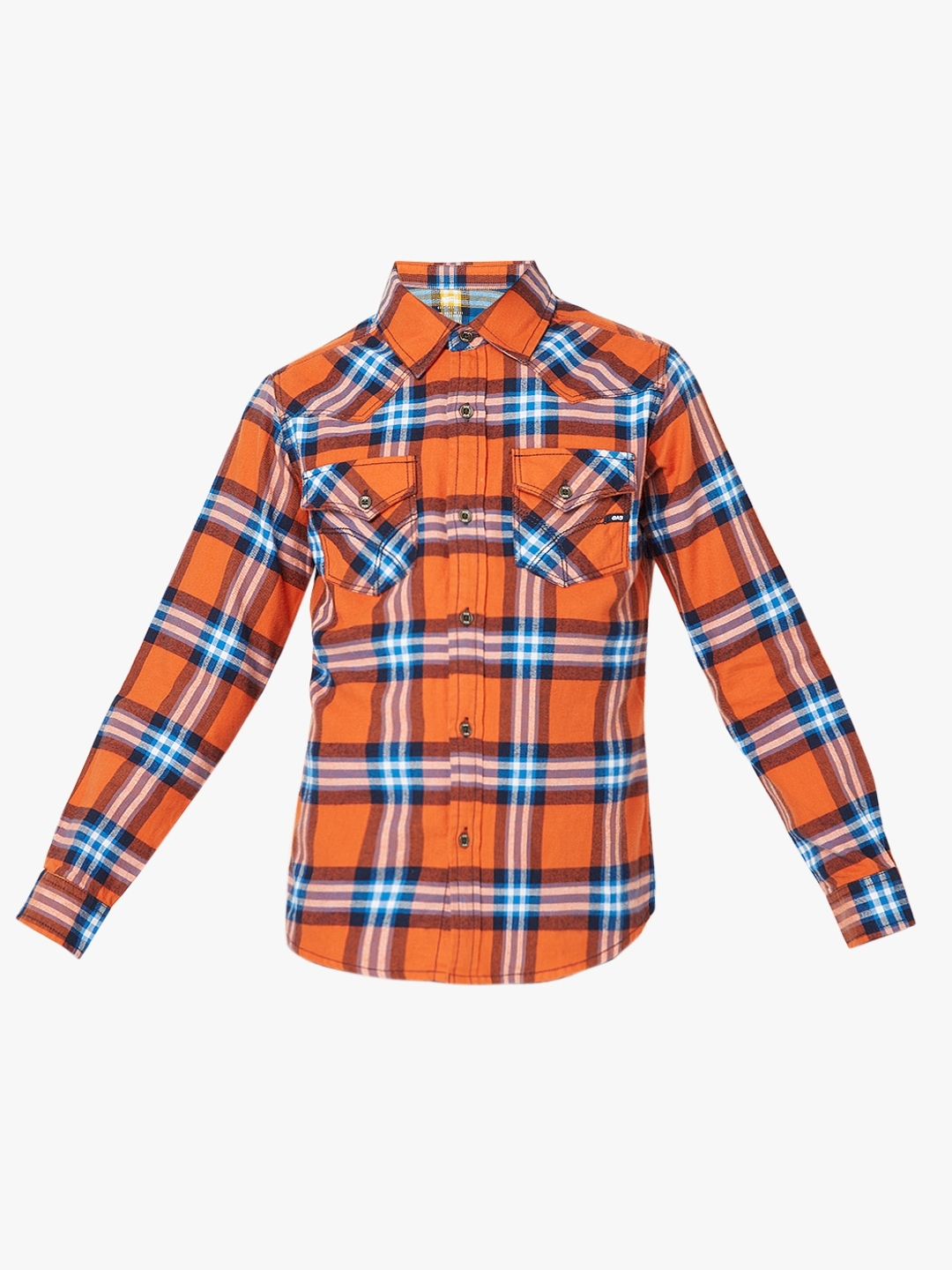 Kant Checked Shirt with Spread Collar