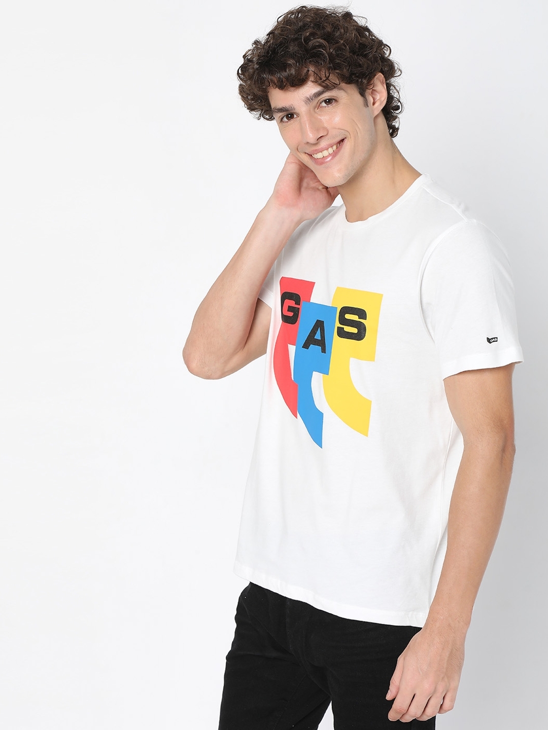 Scuba Pop Brand Print Crew-Neck T-Shirt