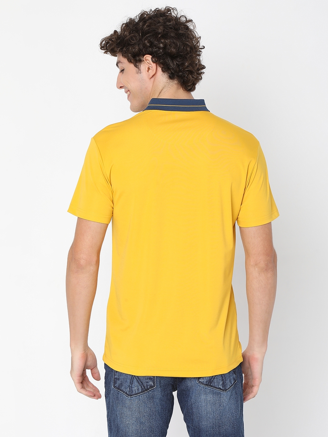 Smart Fit AGAP Mustard Polo T-Shirt