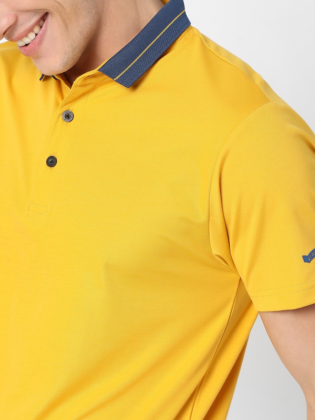 Smart Fit AGAP Mustard Polo T-Shirt