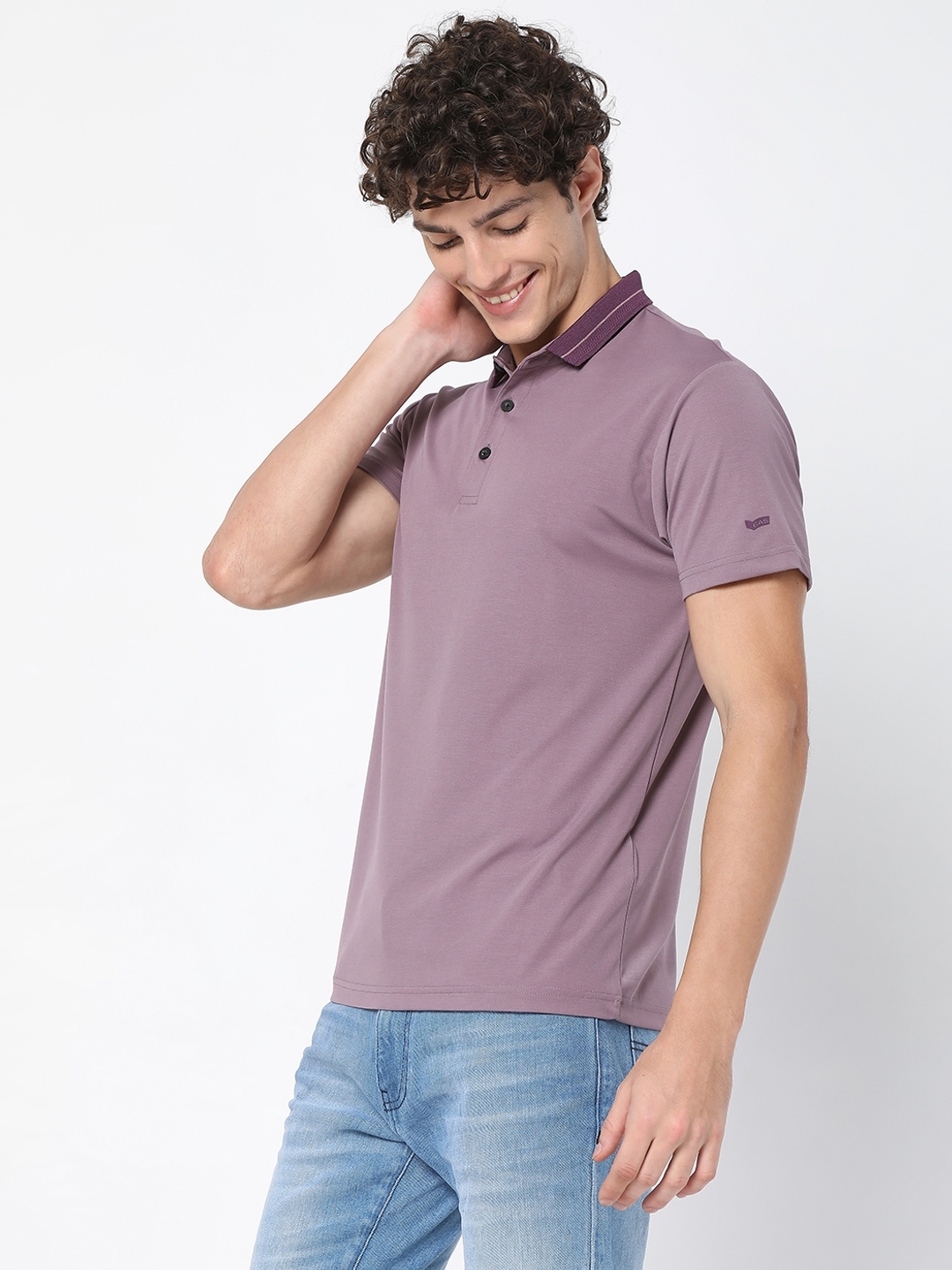Smart Fit AGAP Lavender Polo T-Shirt
