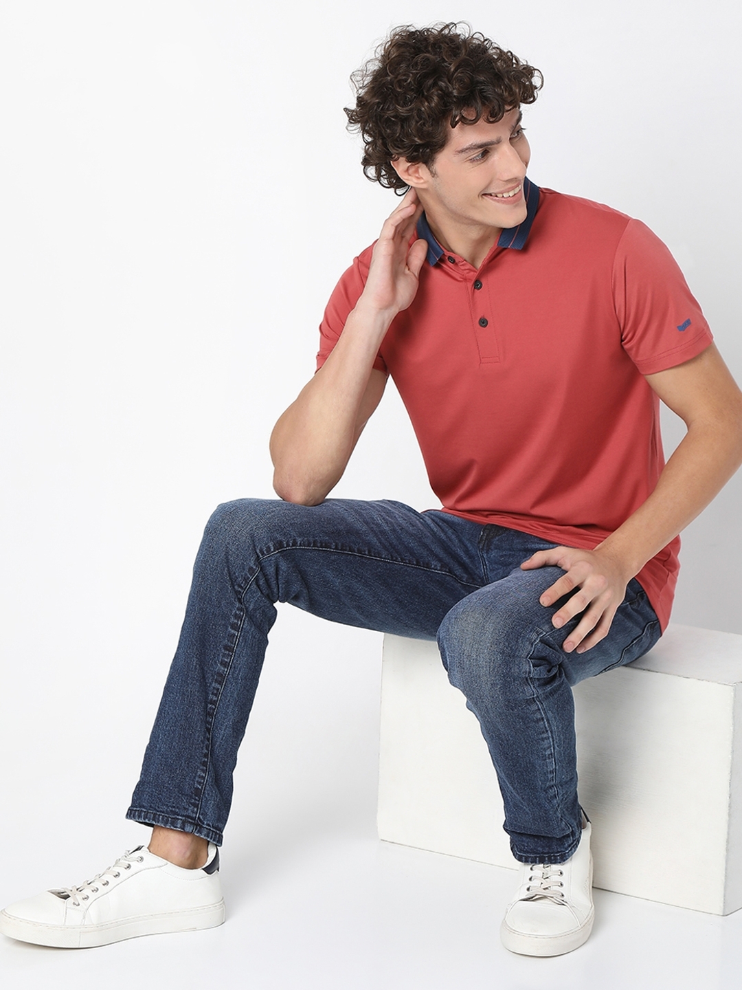 Smart Fit AGAP Baked Apple Polo T-Shirt