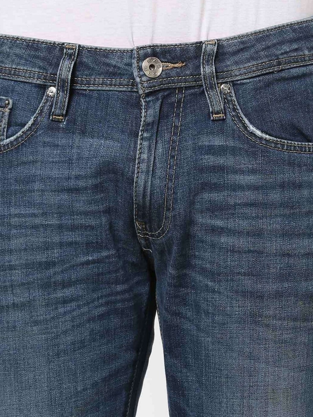 Men's Morris Straight Fit Mid Blue Jeans