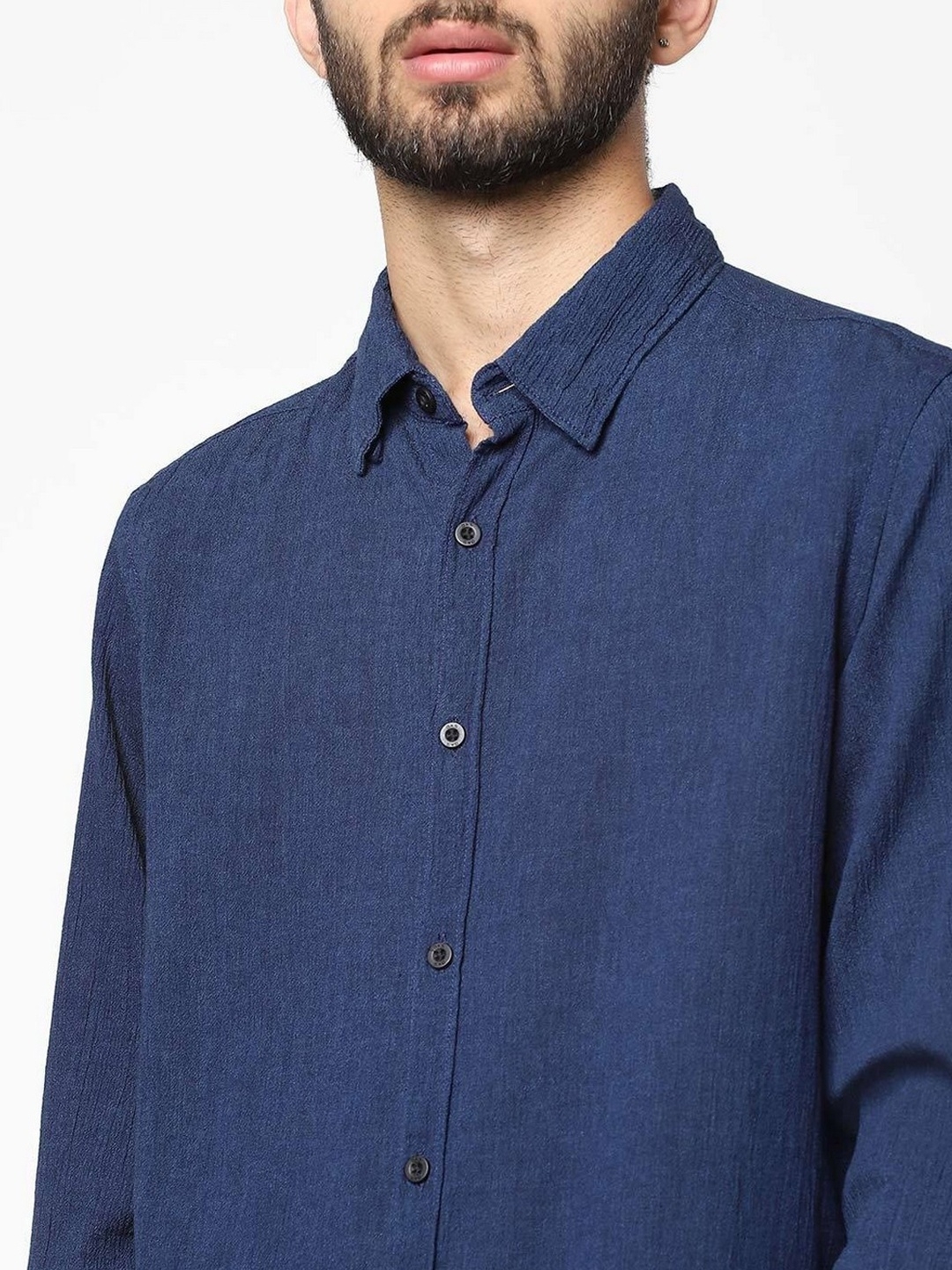 Andrew Cotton Slim Fit Solid Shirt