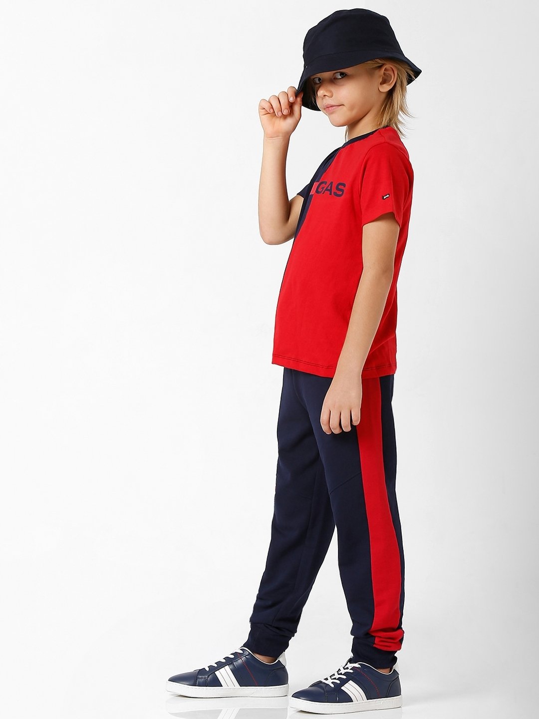Boys cheap striped joggers