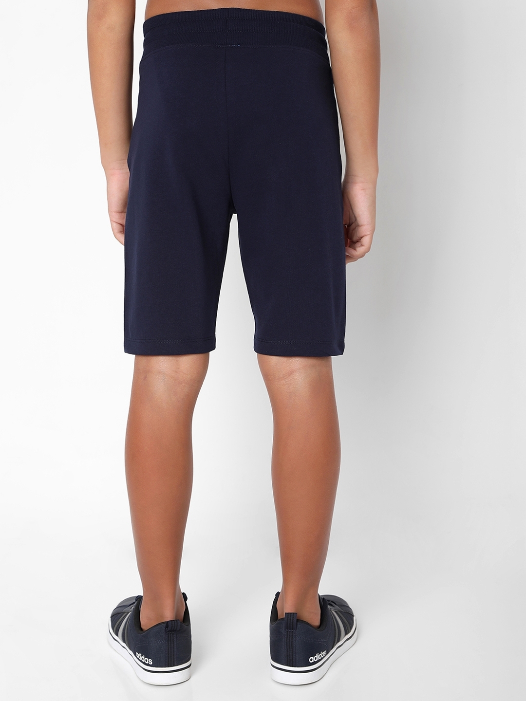 Boy's Logo Print Knit Shorts with Insert Pockets