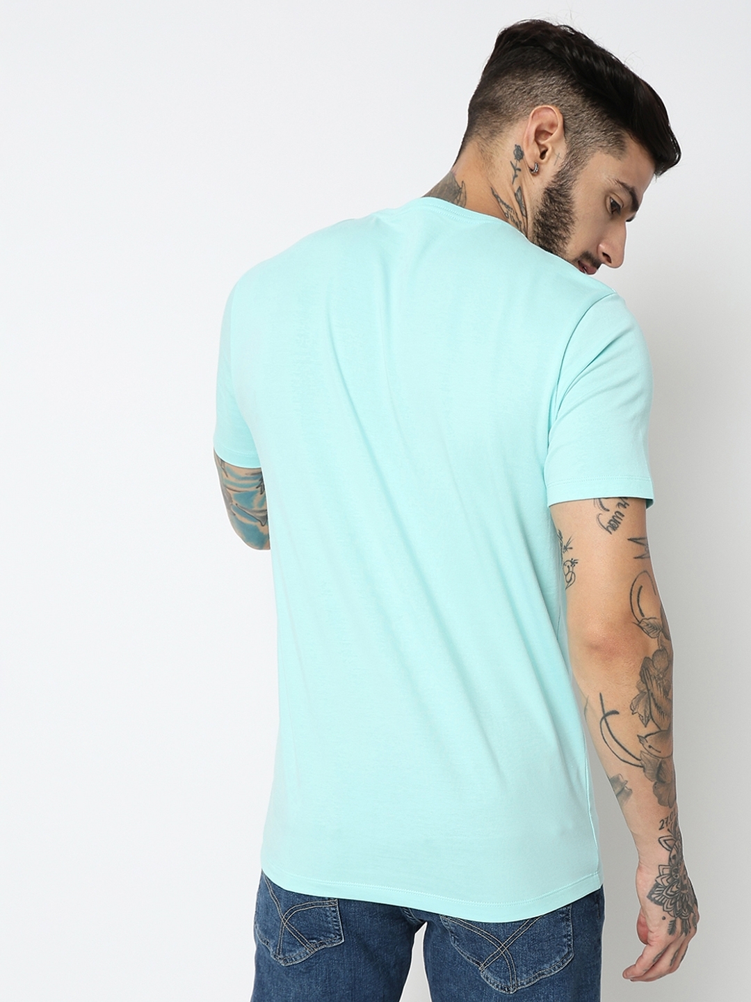 Slim Fit Half Sleeve Printed T-Shirt