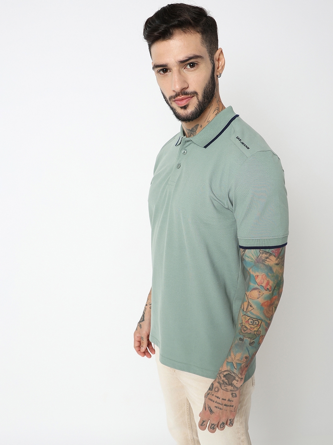 Regular Fit Half Sleeve Solid Polo T-Shirt