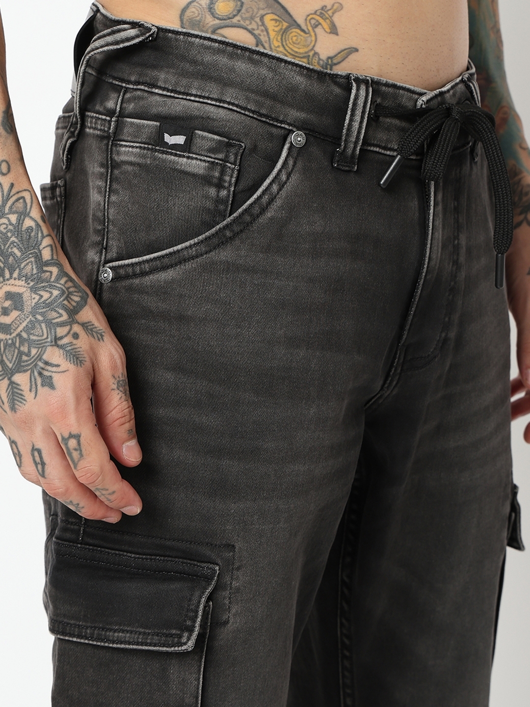 Men's Loose Fit Multiple Pocket White Denim Cargo Pant – Peplos Jeans-mncb.edu.vn