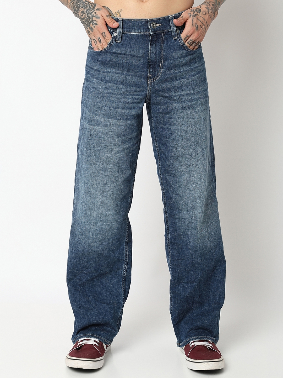 Buy GAS Solid Cotton Stretch Slim Fit Boys Jeans | Shoppers Stop