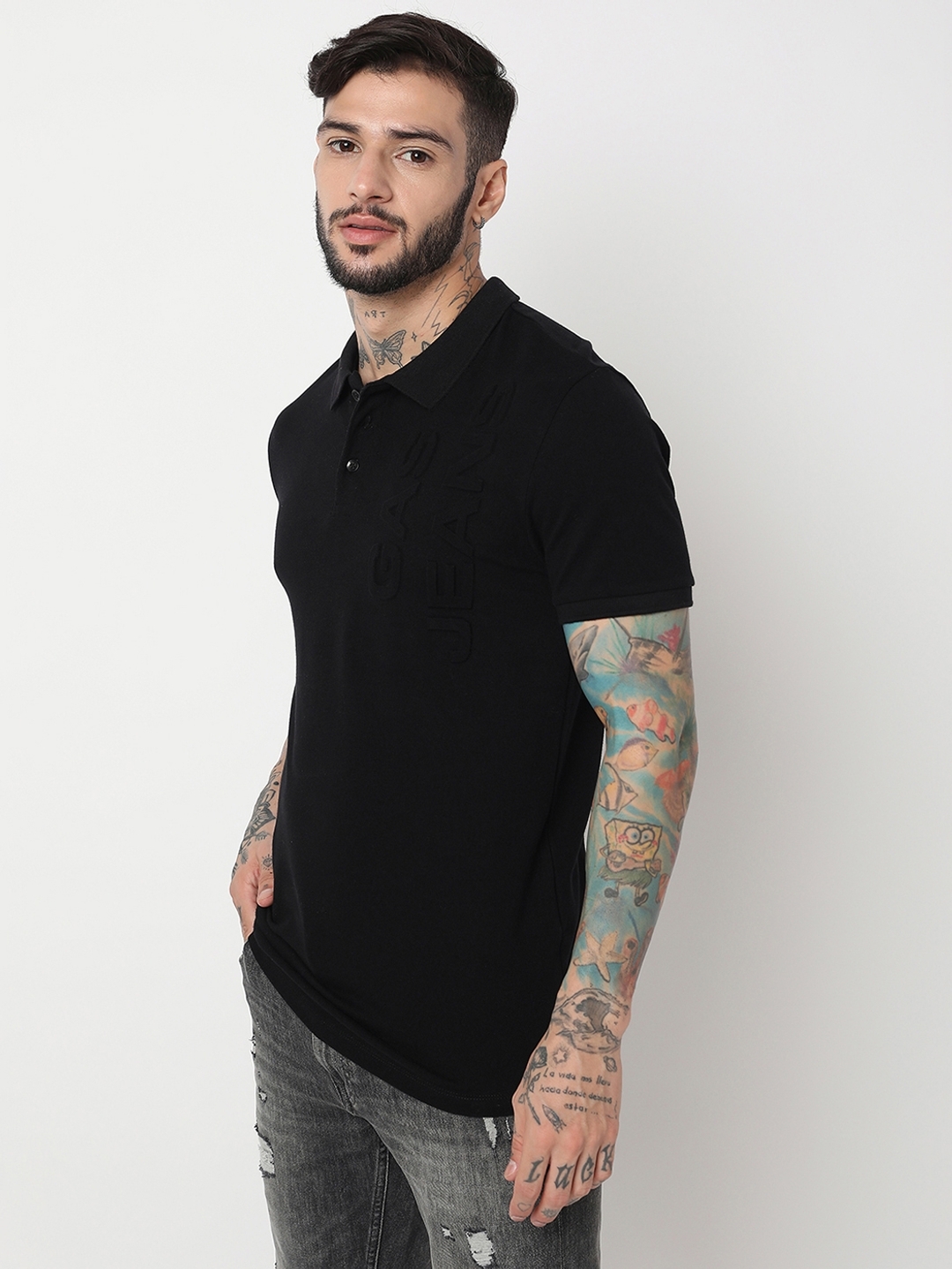 Slim Fit Half Sleeve Solid Polo T-Shirt