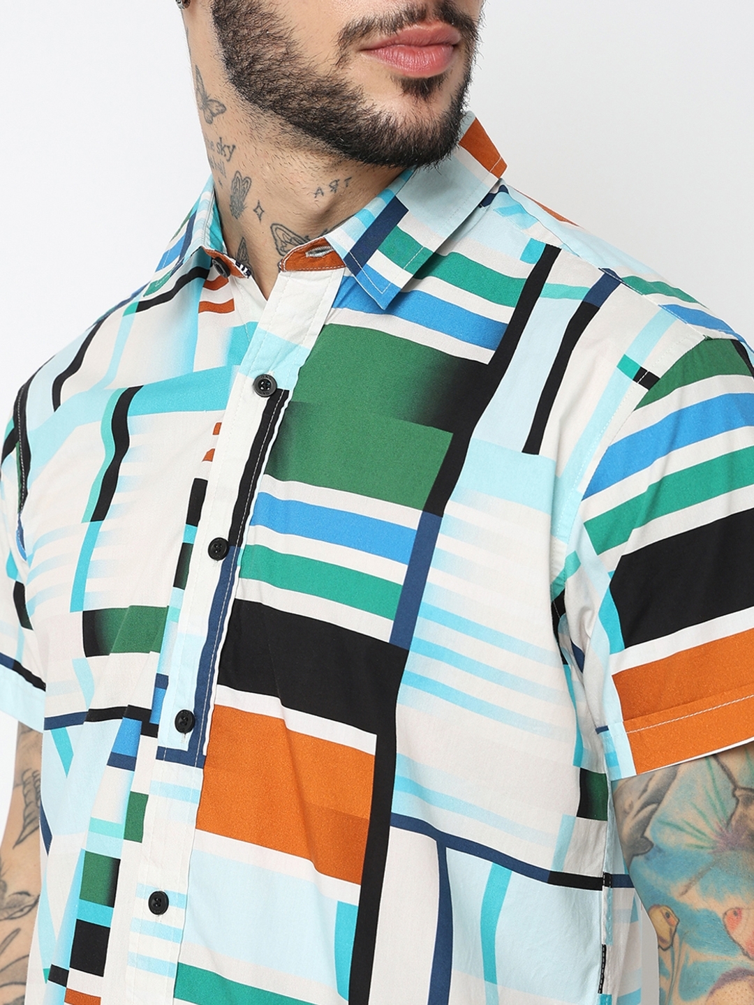 Relaxed Fit Half Sleeve Printed Shirts