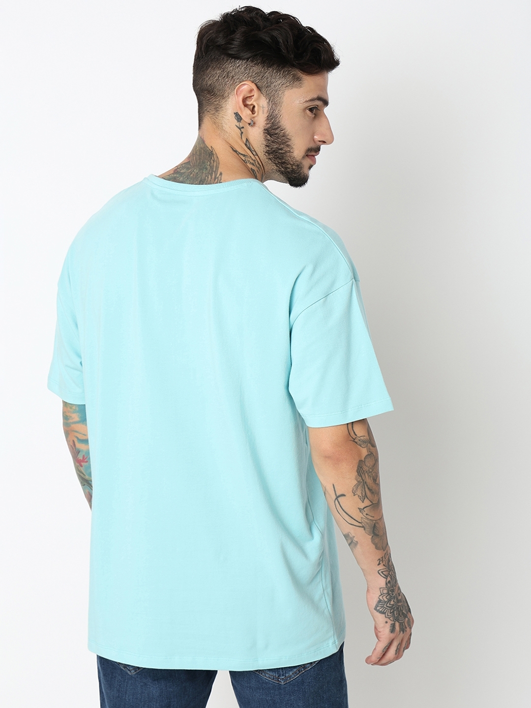 Boxy Fit Half Sleeve Printed T-Shirt