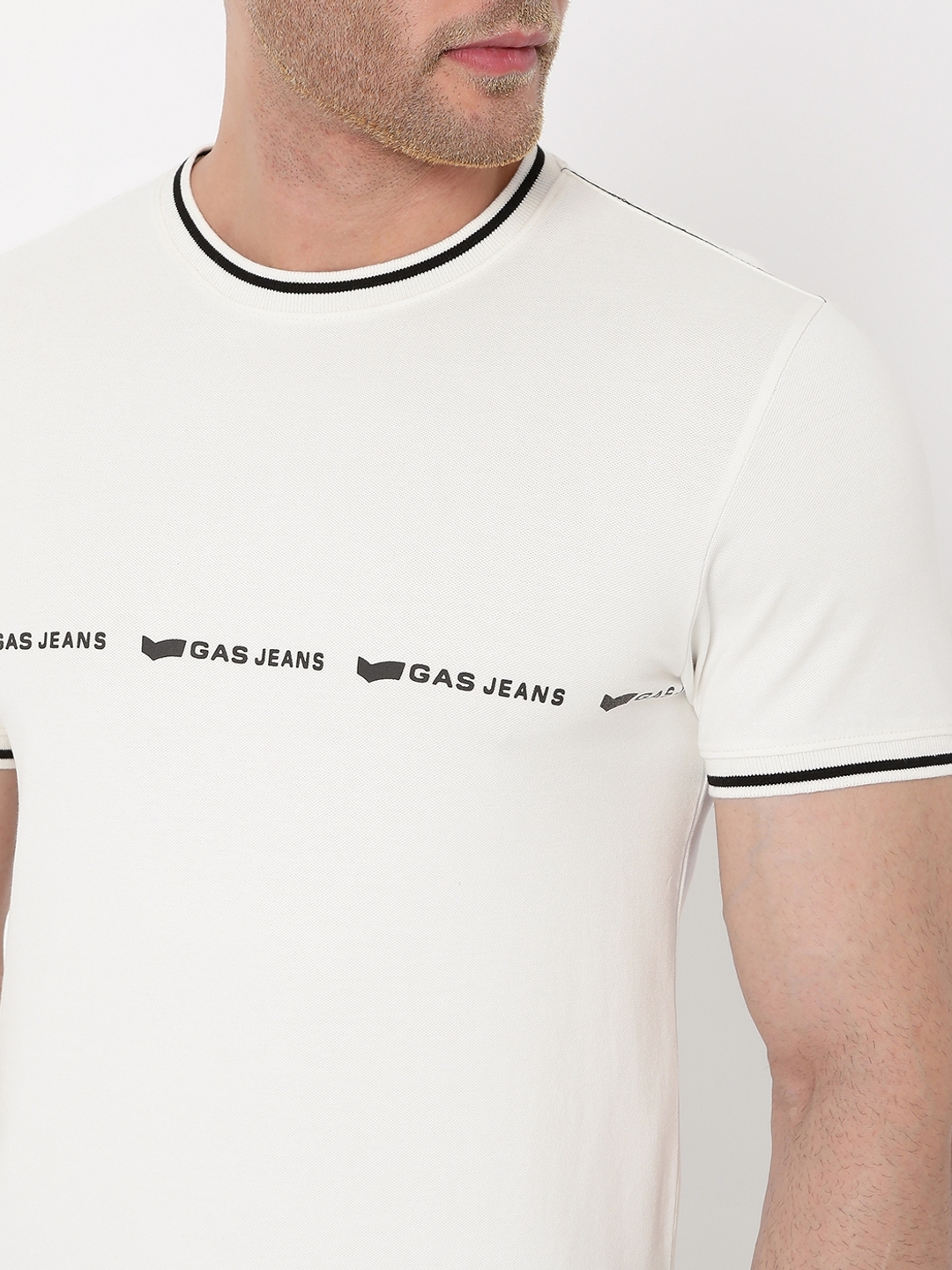 Logo Print Slim Fit Crew-Neck T-shirt