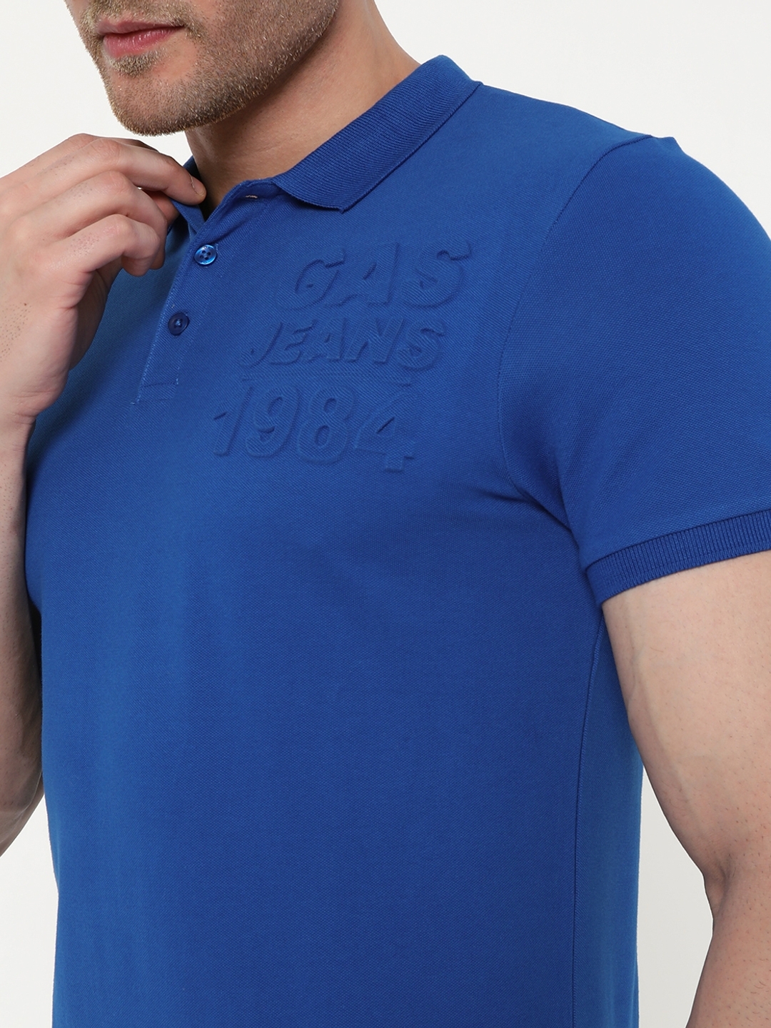 Men's Ralph Emboss Slim Fit Polo T-shirt