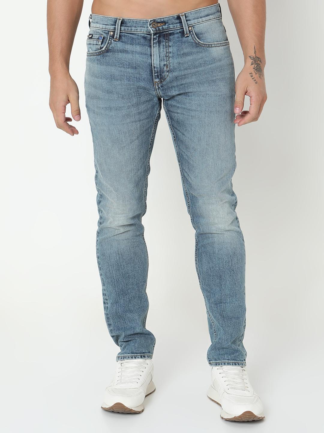 Toki Slim Straight Fit Solid Denim