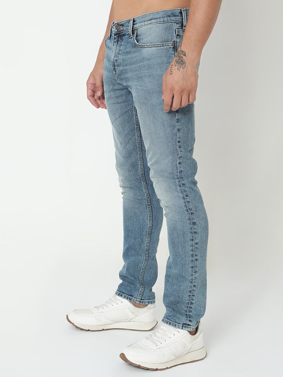 Toki Slim Straight Fit Solid Denim