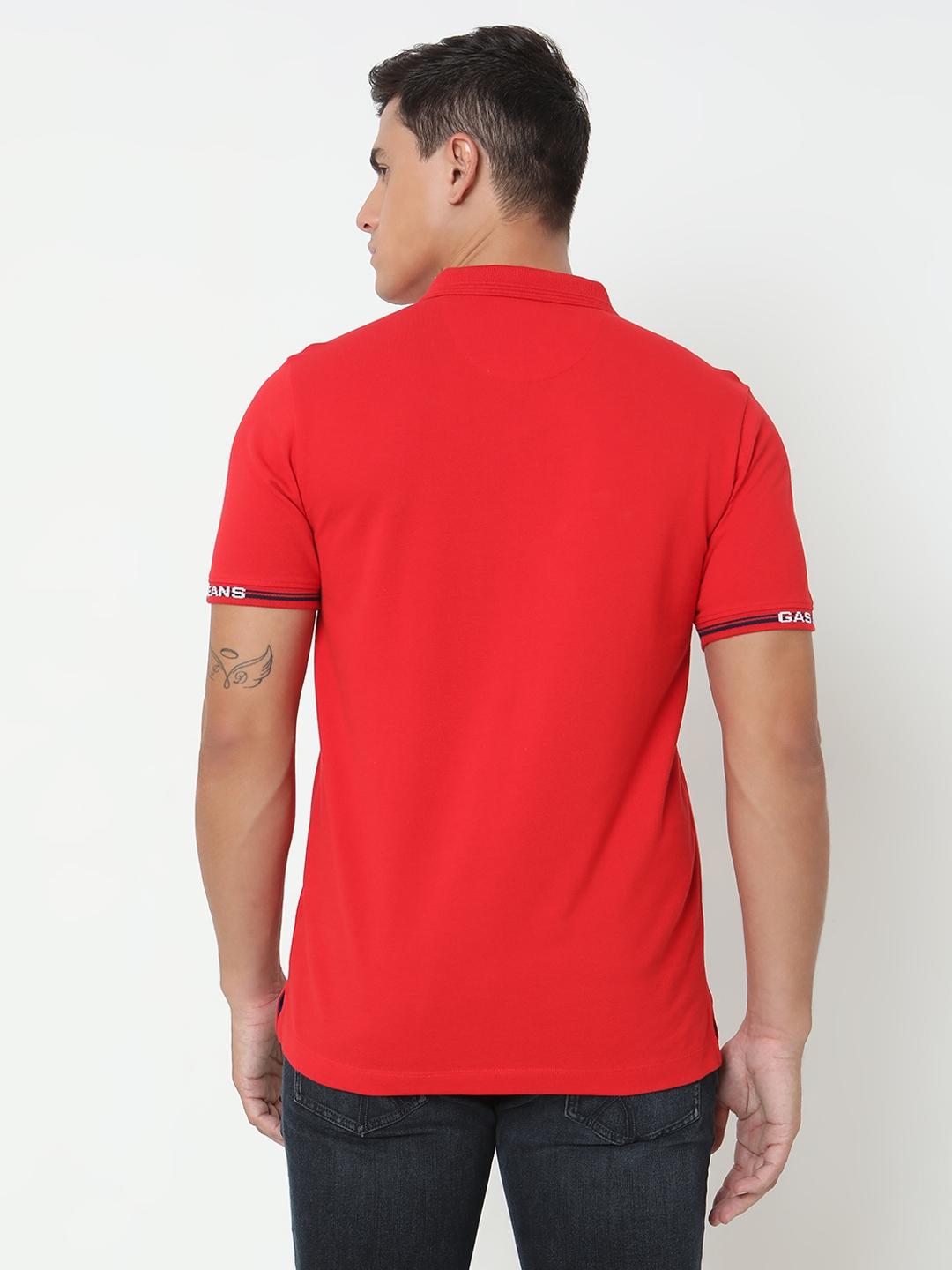 Regular Fit Solid Polo T-Shirt with Short Sleeve