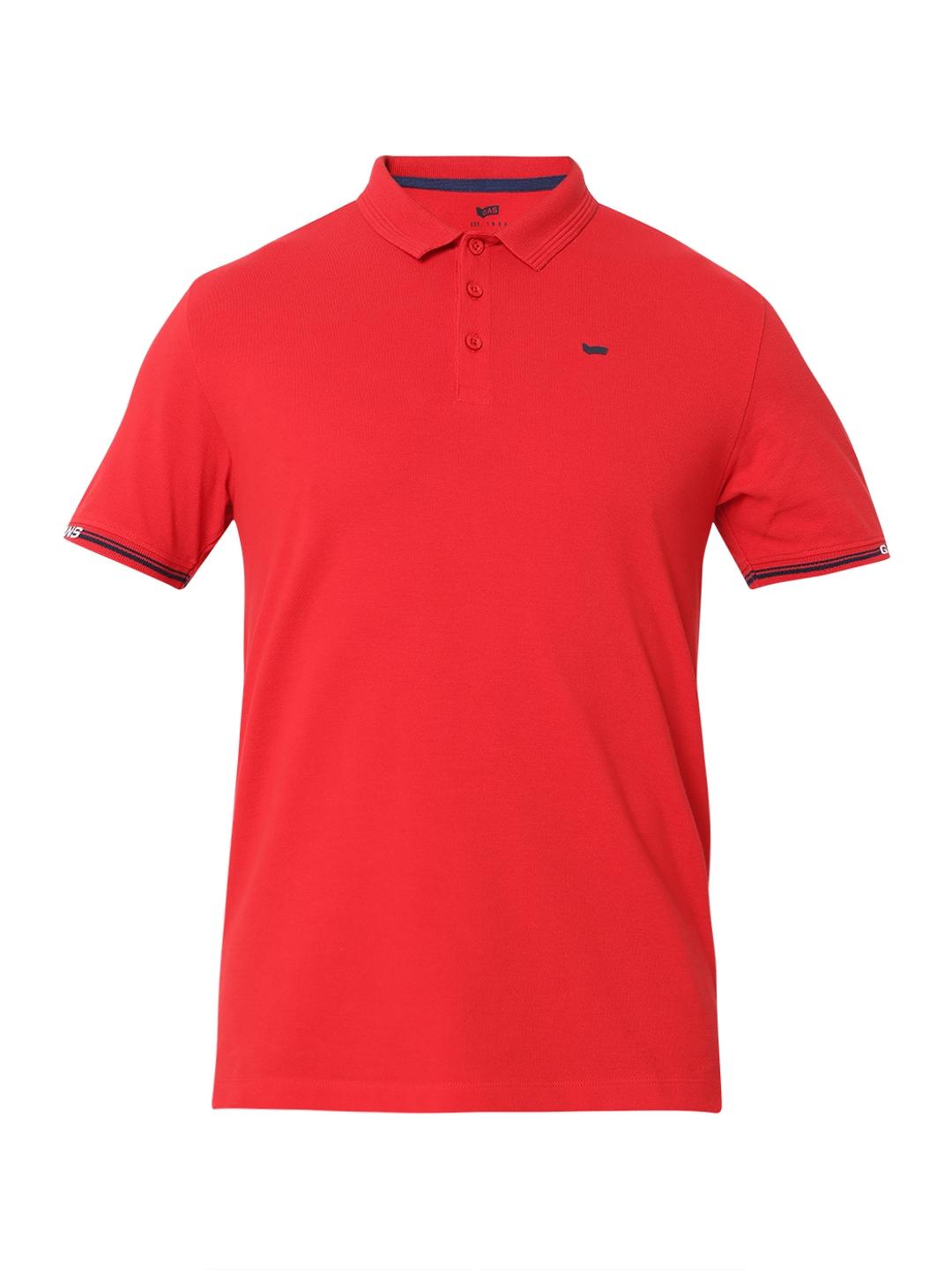 Regular Fit Solid Polo T-Shirt with Short Sleeve