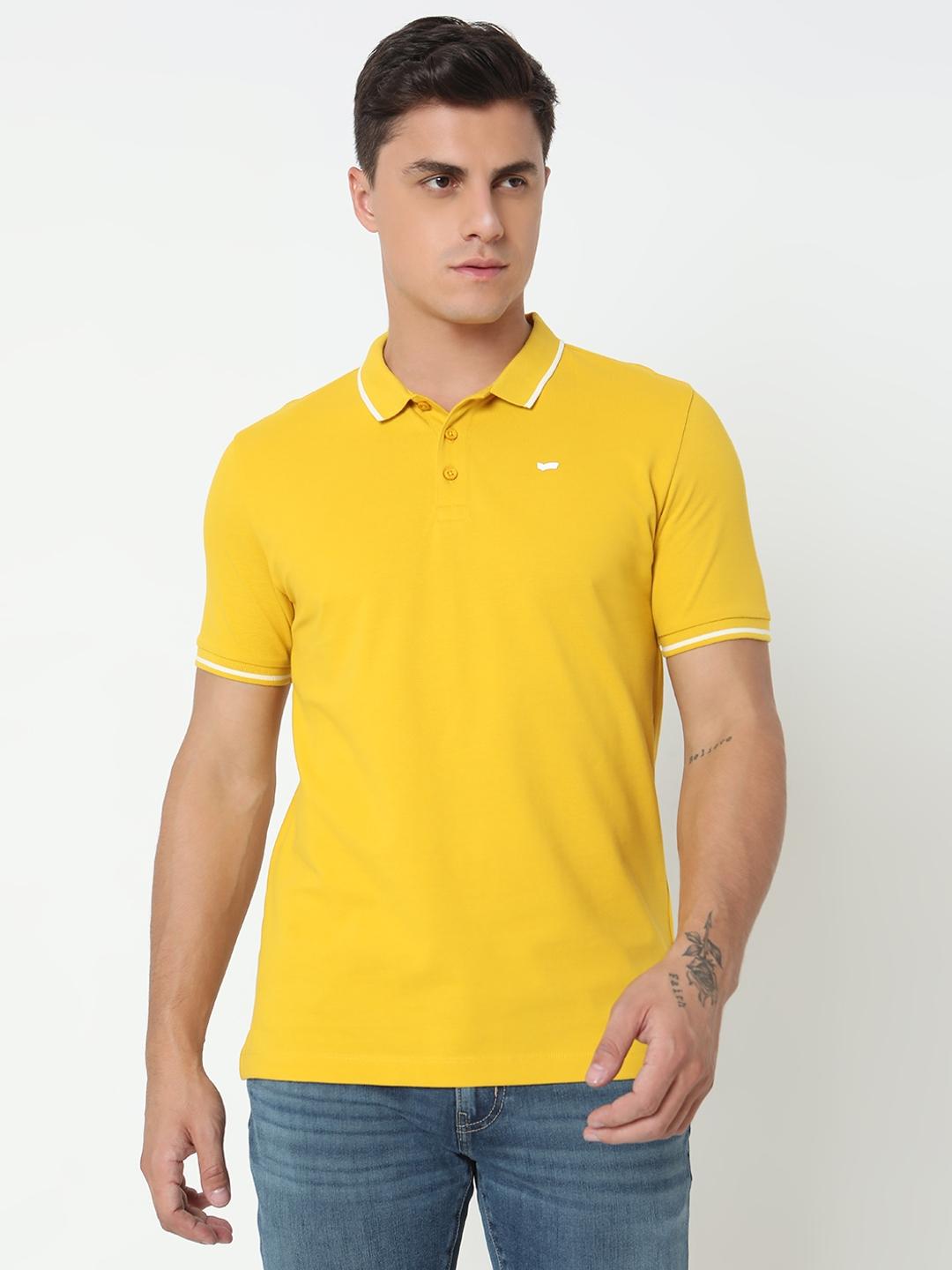 Regular Fit Solid Polo T-Shirt with Short Sleeve