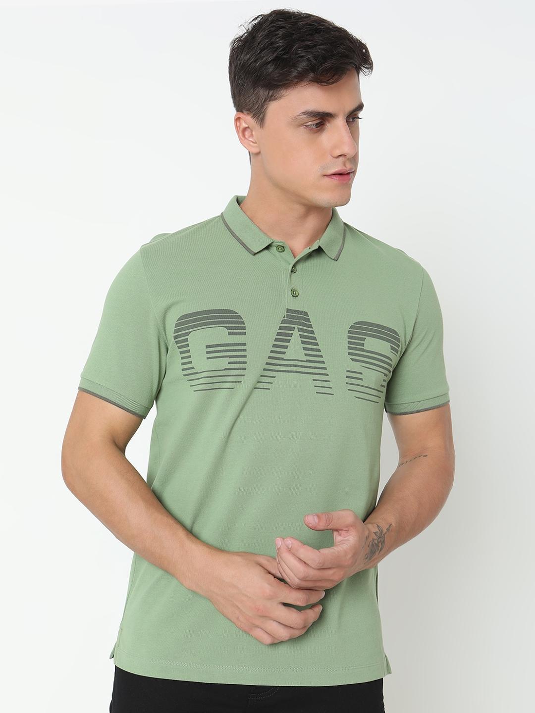 Regular Fit Printed Polo T-Shirt with Short Sleeve