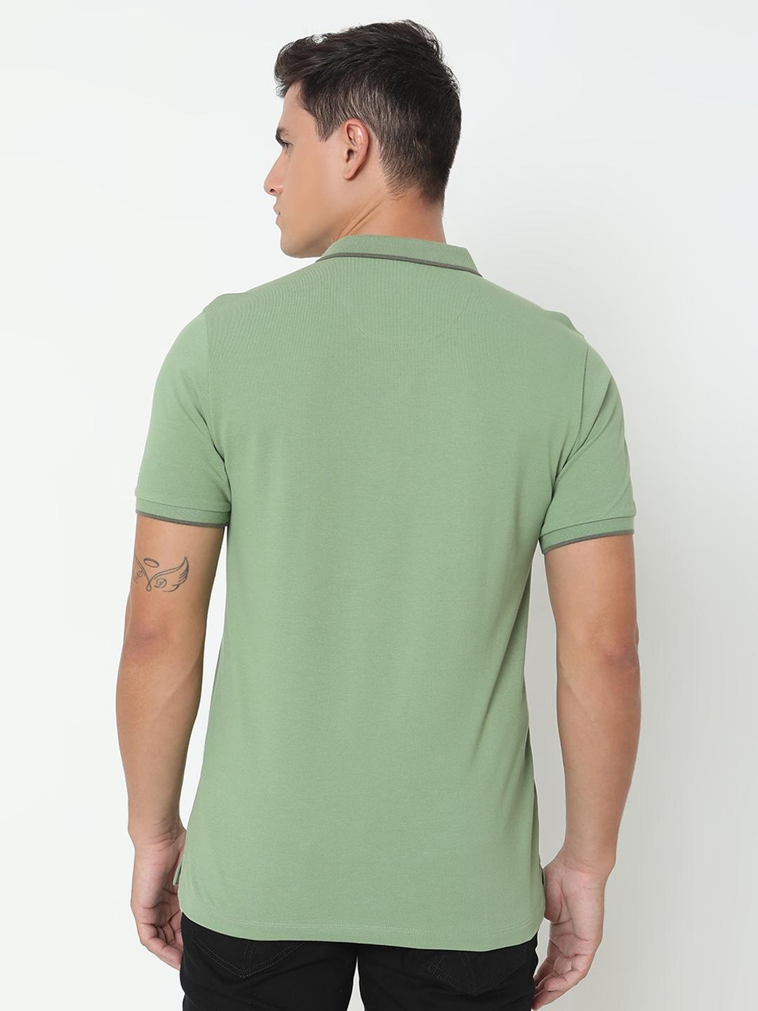 Regular Fit Printed Polo T-Shirt with Short Sleeve