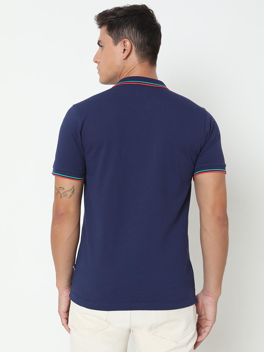 Regular Fit Solid Polo T-Shirt with Short Sleeve