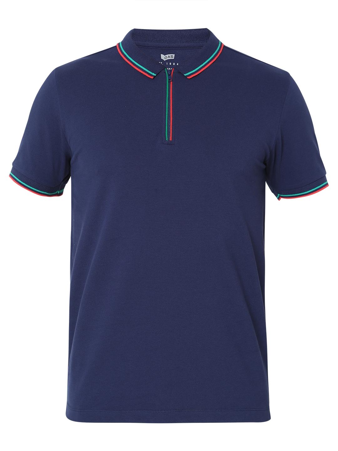 Regular Fit Solid Polo T-Shirt with Short Sleeve