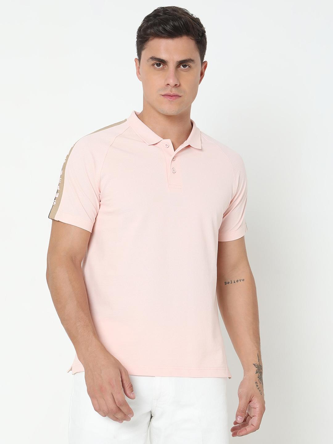 Regular Fit Solid Polo T-Shirt with Short Sleeve